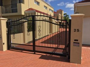 Double swing gates