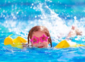 swimming in safe pool