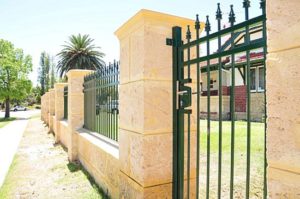 Federation gate and fence installed by contractors in Perth
