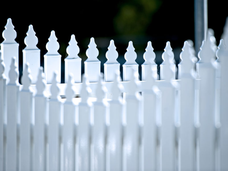 White Picket Fence at a heritage home in Perth wa