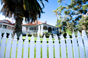 White Picket Fence in Perth Garden