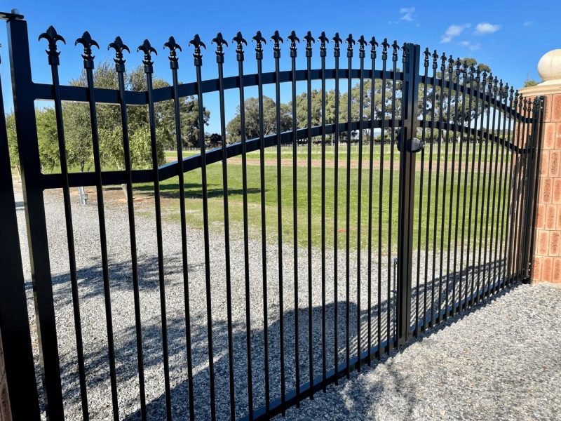 wrought-iron automated swing gates
